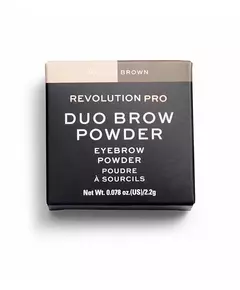 Makeup Revolution REVOLUTION PRO Vegan Augenbrauenpuder Mittelbraun, 2,2 g