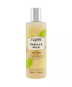 I Love Signature Collection Végan Nettoyage Lait vanillé Gel douche, 360 ml
