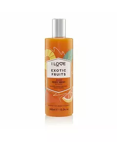 I Love Signature Collection Sans parabènes Nettoyage Fruits exotiques Gel douche, 360 ml
