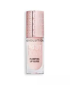 Makeup Revolution Pout Bomb Vegan Auffüllen Lipgloss Milky Sheer Holo, 4,6 ml