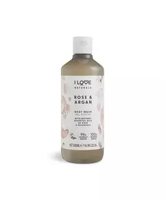 I Love Naturals Collection Végan Hydratant Rose & Argan Gel douche, 500 ml
