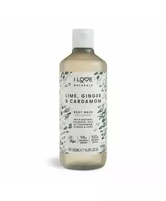 I Love Naturals Collection Végan Citron vert gingembre & cardamome Hydratant Gel douche Pour tous types de peau, 500 ml