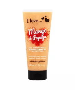 I Love Originals Mangue et papaye Exfoliation Gel douche Pour tous types de peau, 200 ml