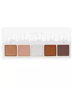I Heart Revolution Mini Chocolate Lidschattenpalette Weiße Vanillecreme 5 Schattierungen, 5,5 g