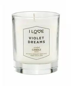 I Love Signature Collection Bergamotte grüner Apfel Parmaveilchen Rose Duftkerze, 160 g