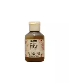 I Love Naturals Collection Végan Rose & Argan Hydratant Gel douche Pour tous types de peau, 125 ml