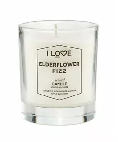 I Love Elderflower Fizz Himbeere Duftkerze, 160 g