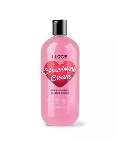 I Love Strawberries & Cream Hydratant Gel douche Pour tous types de peau, 750 ml