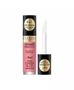 Eveline Cosmetics Wonder Match 4in1 Lippen- und Wangenbalsam 2-in-1 03, 4,5 ml