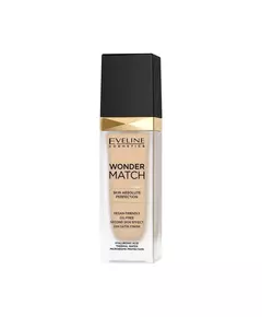 Eveline Cosmetics Wonder Match Skin Absolute Perfection Fond de teint liquide 10 Vanille légère, 30 ml