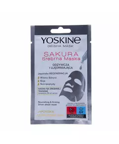 Yoskine Geisha Sakura Festigung Gesichtsmaske Gesicht, 20 ml