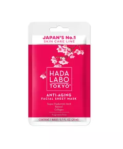 Hada Labo Tokyo Hada Labo Hyaluronsäure & Kollagen Anti-Aging Gesichtsmaske Gesicht Tag, 20 ml