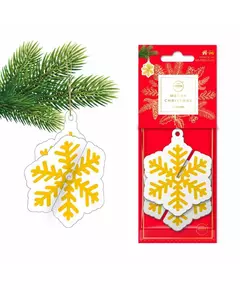 Aroma Car Xmas 3D Snowflake Cannelle Désodorisant d'ambiance