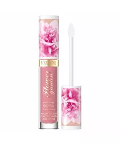 Eveline Cosmetics Flower Garden Brillant Gloss à lèvres 01 Delicate Rose, 4,5 ml