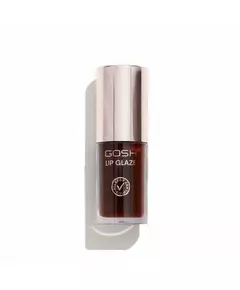 Gosh Lip Glaze Halbtransparente Farbe Roll-On Lipgloss 003 Dunkle Schokolade, 5,5 ml