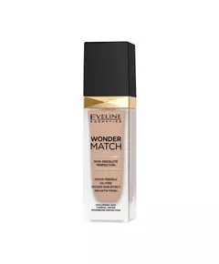 Eveline Cosmetics Wonder Match Skin Absolute Perfection Sans huile Fond de teint liquide 15 Naturel, 30 ml