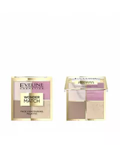 Eveline Cosmetics Wonder Match Konturpalette 4 Schattierungen 01, 10,8 g