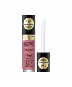 Eveline Cosmetics Wonder Match 4in1 Lippen- und Wangenbalsam 2-in-1 04, 4,5 ml
