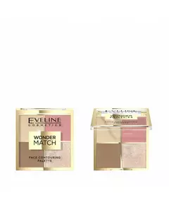 Eveline Cosmetics Wonder Match Konturpalette 4 Schattierungen 02, 10,8 g