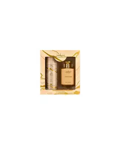 Set Paris Corner: Taskeen Caramel Cascade Eau De Parfum Unisex 100 ml + Taskeen Caramel Cascade Deodorant Spray Unisex, 100 ml