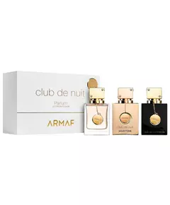 Set Armaf: Club De Nuit Eau De Parfum For Women 30 ml + Club de Nuit Intense Eau De Parfum For Women 30 ml + Club De Nuit Milestone Eau De Parfum For Women, 3 Stück