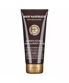 Raw Naturals Supernatural 100% vegan Haarshampoo Spülung & Duschgel 3-in-1, 200 ml