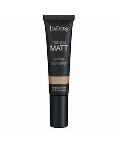 IsaDora Natural Matt Sans huile Mat Fond de teint liquide 18 Amande, 35 ml