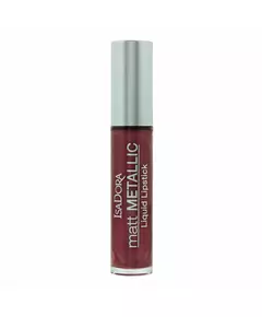 IsaDora Matt Metallic Rouge à lèvres liquide 83 Burgundy Bite, 7 ml