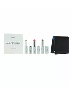 Blue Set Byredo: Colour Stick Multifunctional Eyeshadow Stick 509 Solar Flare 3.5 g + Colour Stick Multifunctional Eyeshadow Stick Kumato Face 3.5 g + Colour Stick Multifunctional Eyeshadow Stick Flower Play 3.5 g + Byredo GWP Leather Pouch, 3,5 g