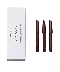 Set Trio Byredo All-In-One Crayon à sourcils crème 04 Charbon de bois Recharge, 3 pièces