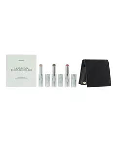 Dark Blue Set Byredo: Colour Stick Multifunctional Eyeshadow Stick 509 Solar Flare 3.5 g + Colour Stick Multifunctional Eyeshadow Stick Kumato Face 3.5 g + Colour Stick Multifunctional Eyeshadow Stick Flower Play 3.5 g + Byredo GWP Leather Pouch