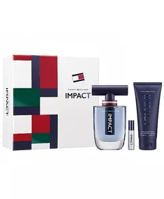 Set Tommy Hilfiger: Impact Eau De Toilette For Men 100 ml + Impact Eau De Toilette For Men 4 ml + Impact Shower Gel Body, 100 ml