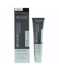 Revlon Revlonissimo Colorsmetique Nourrissant Teinture permanente pour cheveux 9.32 Very Light Golden Pearl Blonde, 60 ml