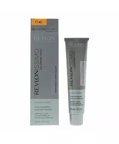 Revlon Revlonissimo Colorsmetique Teinture permanente pour cheveux 77.40 Intense Light Copper Hair Colour, 60 ml