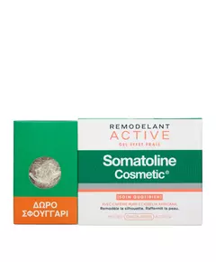 Set Somatoline Cosmetic: Active Fresh Effect Sculpting Local Treatment Gel 250 ml + Somatoline Cleanse and Scrub Body Sponge, 250 ml