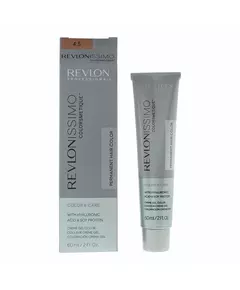 Revlon Colorsmetique Acide hyaluronique Teinture permanente pour cheveux 4.5 Medium Mahogany Brown, 60 ml