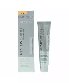 Revlon Revlonissimo Colorsmetique Teinture permanente pour cheveux 8.4 Light Copper Blonde, 60 ml