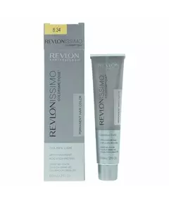 Revlon Revlonissimo Colorsmetique Teinture permanente pour cheveux 8.34 Light Coppery Gold Blonde, 60 ml