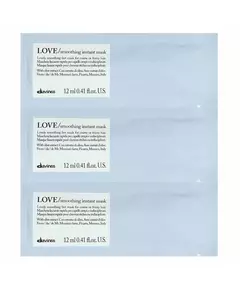 Davines Love Smoothing Haarbehandlungs-Crememaske 12 stk, 12 × 12 ml