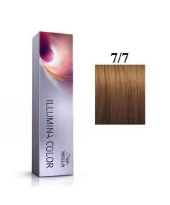 Wella Professionals Illumina Color Teinture permanente pour cheveux 7/7 Medium Brown Blonde, 60 ml