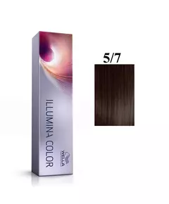 Wella Professionals Illumina Color Permanente Haarfarbe 5/7 Light Chestnut Brown, 60 ml