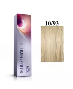 Wella Professionals Illumina Color Teinture permanente pour cheveux 10/93 Bright Light Blonde Pearly Gold, 60 ml
