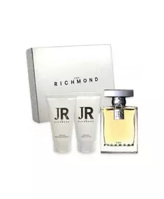 Set John Richmond: John Richmond Natural Hydrating Body Lotion 50 ml + Black Metal Natural Cleansing Shower Gel 50 ml + John Richmond Eau De Parfum For Women, 50 ml