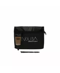 10 Set Nouba: Nouba Eyebrow Brush + Nouba Eyebrow Gel 7 ml + Textile Makeup Bag Black, 7 ml