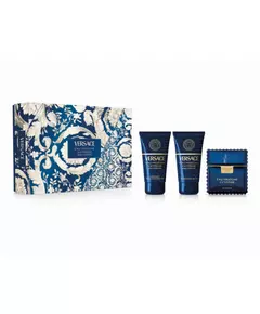 Set Versace: Eau Fraiche Extreme Eau De Parfum For Men 100 ml + Eau Fraiche Extreme Shower Gel 50 ml + Eau Fraiche Extreme Moisturising After-Shave Balm, 100 ml