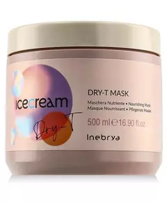 Inebrya Ice Cream Dry-T Masque crème pour traitement des cheveux Hydratant, 1000 ml