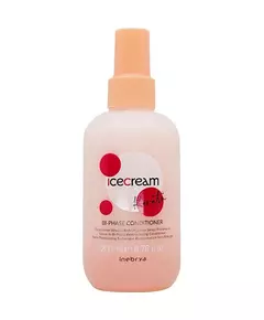 Inebrya Ice Cream Keratin Après-shampoing sans rinçage Restructuration, 200 ml