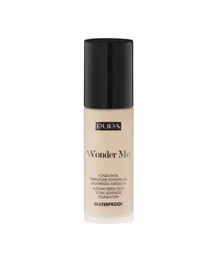 Pupa Wonder Me Sans parabènes Étanche Fond de teint liquide 009 Albâtre - Neutre, 30 ml