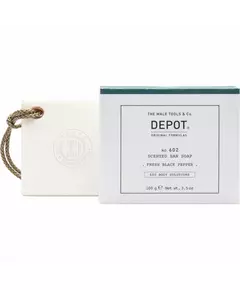 Depot 600 Body Solutions No. 602 Botanischer Komplex Reinigung Frischer schwarzer Pfeffer Duftende Seifenstück Würzige Noten, 100 g