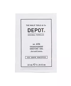 Depot 400 Shave Specifics No. 406 Menthol Adoucissant et rafraîchissant Gel à raser, 10 ml